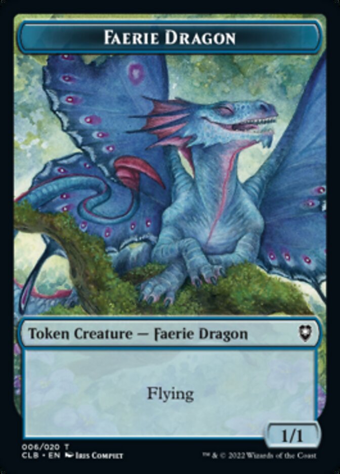 Faerie Dragon Token [Commander Legends: Battle for Baldur's Gate Tokens] | Exor Games Summserside