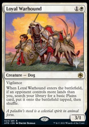 Loyal Warhound (Promo Pack) [Dungeons & Dragons: Adventures in the Forgotten Realms Promos] | Exor Games Summserside