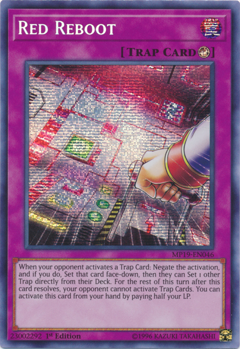 Red Reboot [MP19-EN046] Prismatic Secret Rare | Exor Games Summserside