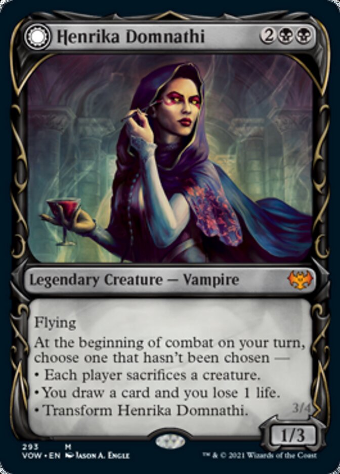 Henrika Domnathi // Henrika, Infernal Seer (Showcase Fang Frame) [Innistrad: Crimson Vow] | Exor Games Summserside