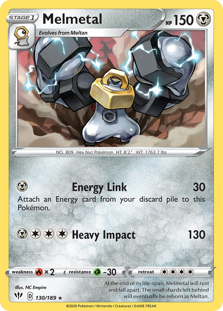 Melmetal (130/189) [Sword & Shield: Darkness Ablaze] | Exor Games Summserside