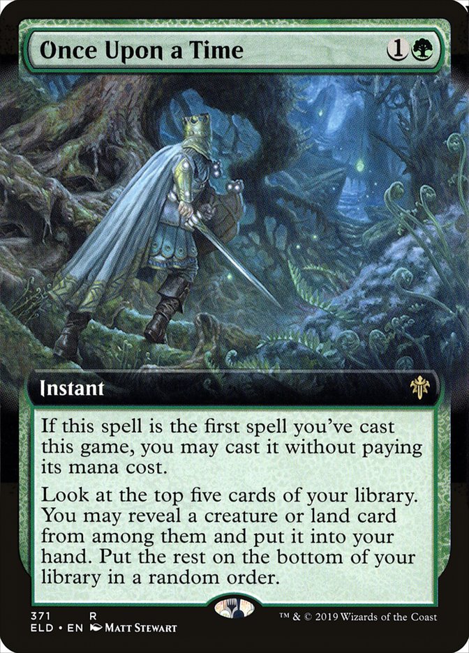 Once Upon a Time (Extended Art) [Throne of Eldraine] | Exor Games Summserside