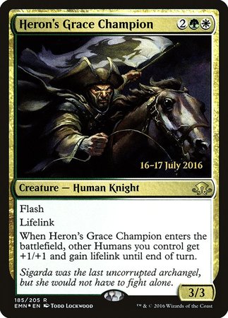 Heron's Grace Champion [Eldritch Moon Promos] | Exor Games Summserside