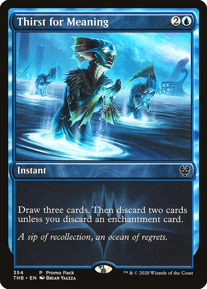 Thirst for Meaning (Promo Pack) [Theros Beyond Death Promos] | Exor Games Summserside
