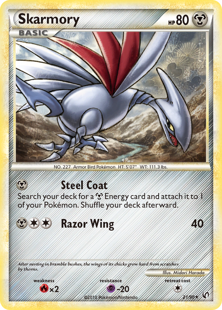 Skarmory (21/90) [HeartGold & SoulSilver: Undaunted] | Exor Games Summserside