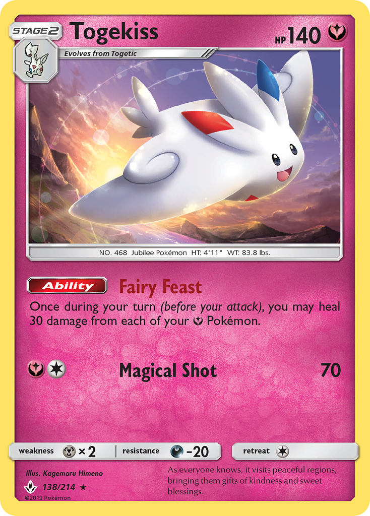 Togekiss (138/214) [Sun & Moon: Unbroken Bonds] | Exor Games Summserside