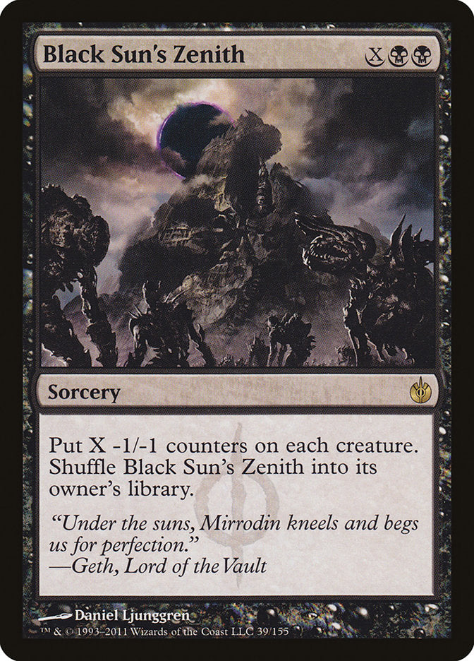 Black Sun's Zenith [Mirrodin Besieged] | Exor Games Summserside