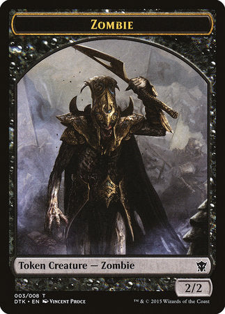 Zombie Token [Dragons of Tarkir Tokens] | Exor Games Summserside