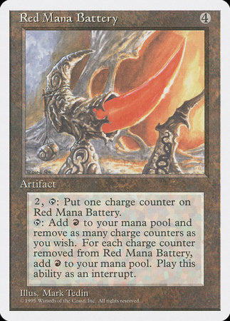 Red Mana Battery [Fourth Edition] | Exor Games Summserside