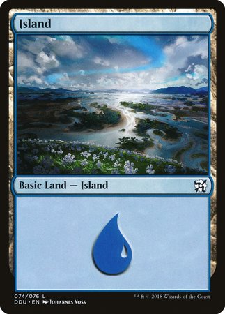 Island (74) [Duel Decks: Elves vs. Inventors] | Exor Games Summserside