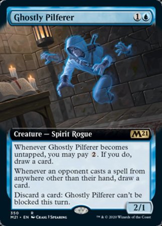 Ghostly Pilferer (Extended Art) [Core Set 2021] | Exor Games Summserside