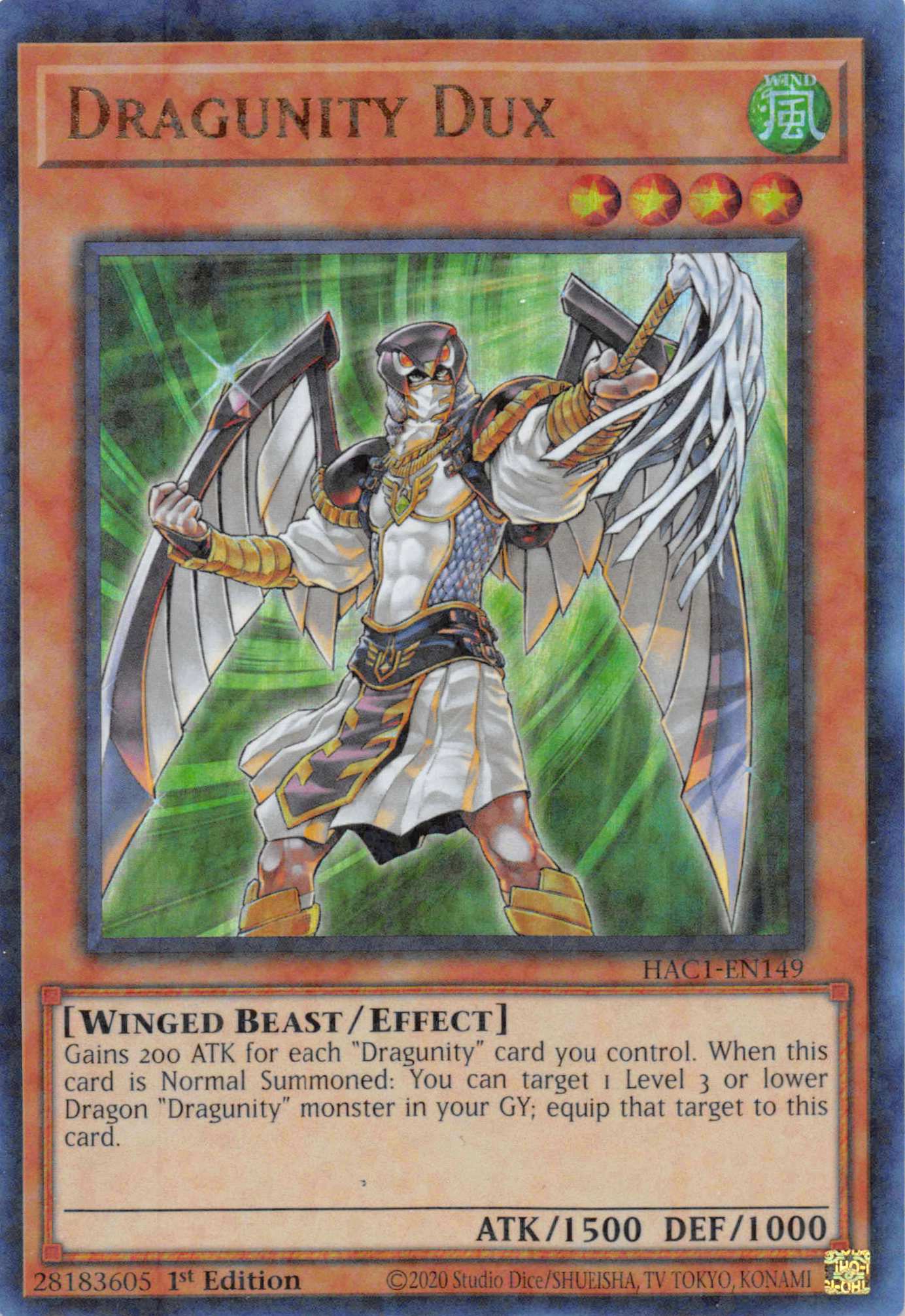 Dragunity Dux (Duel Terminal) [HAC1-EN149] Parallel Rare | Exor Games Summserside