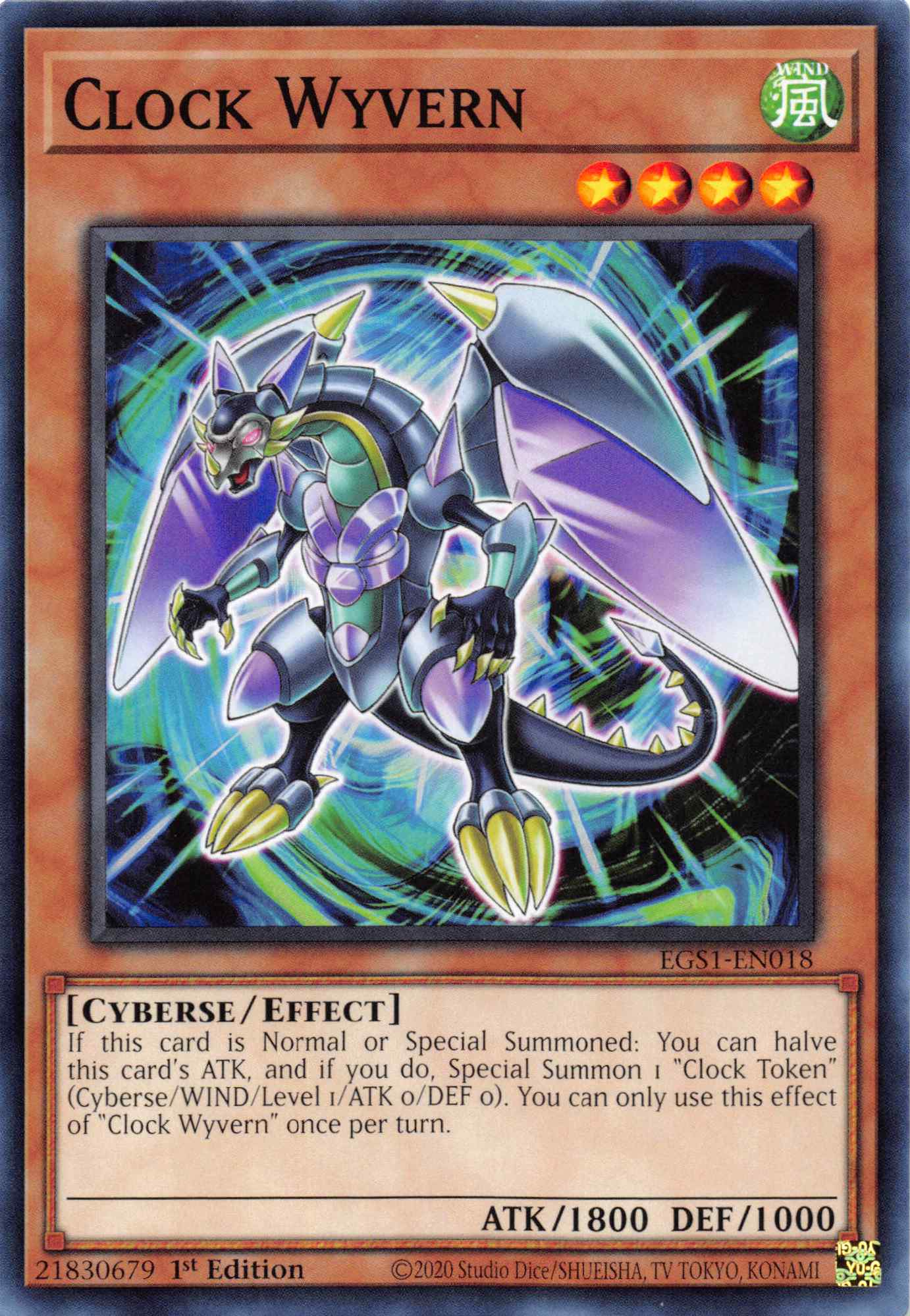 Clock Wyvern [EGS1-EN018] Common | Exor Games Summserside