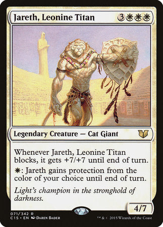 Jareth, Leonine Titan [Commander 2015] | Exor Games Summserside