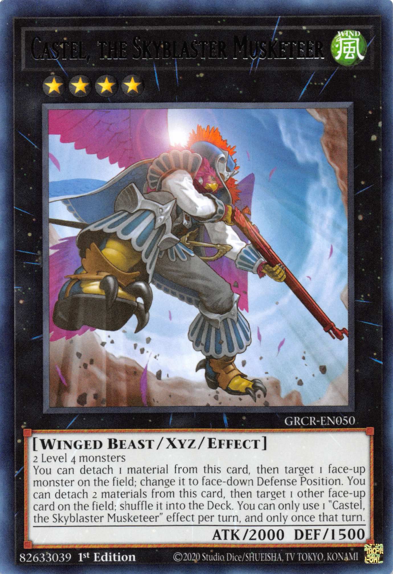 Castel, the Skyblaster Musketeer [GRCR-EN050] Rare | Exor Games Summserside