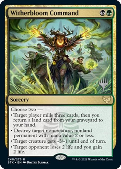 Witherbloom Command (Promo Pack) [Strixhaven: School of Mages Promos] | Exor Games Summserside