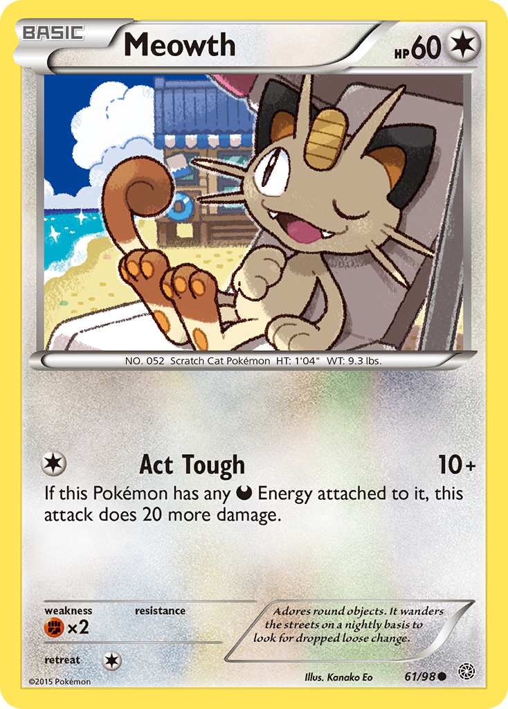 Meowth (61/98) [XY: Ancient Origins] | Exor Games Summserside