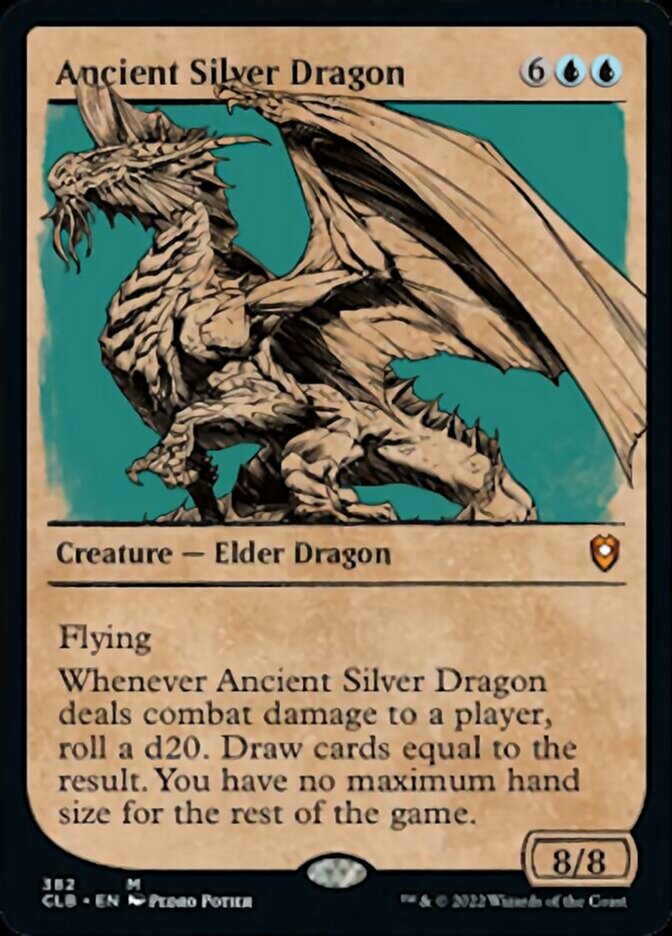 Ancient Silver Dragon (Showcase) [Commander Legends: Battle for Baldur's Gate] | Exor Games Summserside