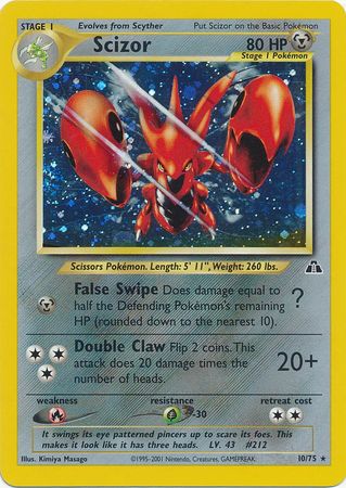 Scizor (10/75) [Neo Discovery Unlimited] | Exor Games Summserside