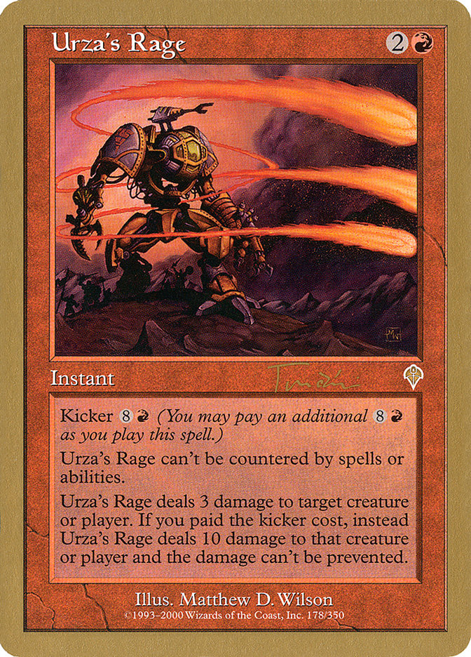 Urza's Rage (Jan Tomcani) [World Championship Decks 2001] | Exor Games Summserside