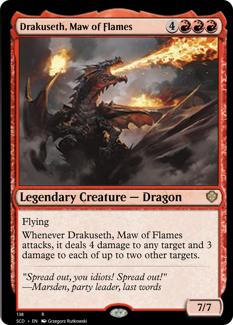 Drakuseth, Maw of Flames [Starter Commander Decks] | Exor Games Summserside