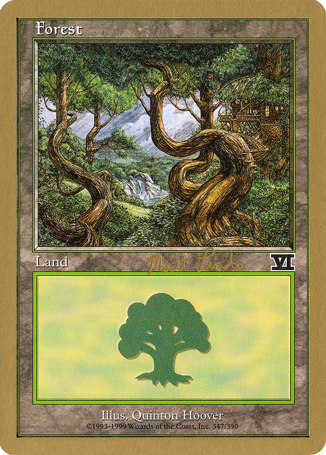 Forest (ml347b) (Matt Linde) [World Championship Decks 1999] | Exor Games Summserside