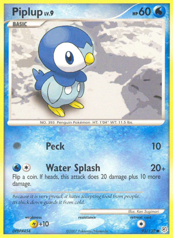 Piplup (93/130) [Diamond & Pearl: Base Set] | Exor Games Summserside