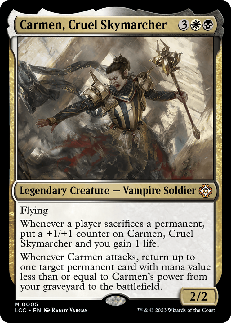 Carmen, Cruel Skymarcher [The Lost Caverns of Ixalan Commander] | Exor Games Summserside