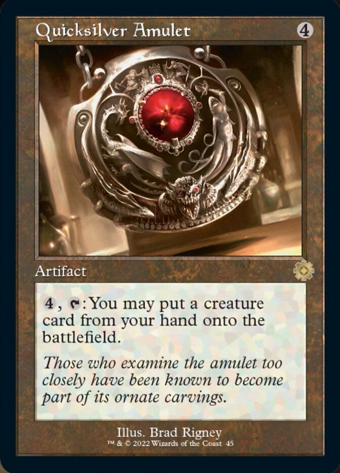 Quicksilver Amulet (Retro) [The Brothers' War Retro Artifacts] | Exor Games Summserside