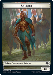 Soldier // Elf Warrior Double-Sided Token [Game Night: Free-for-All Tokens] | Exor Games Summserside