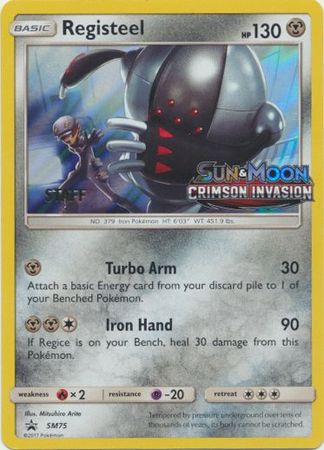 Registeel (SM75) (Staff Prerelease Promo) [Sun & Moon: Black Star Promos] | Exor Games Summserside