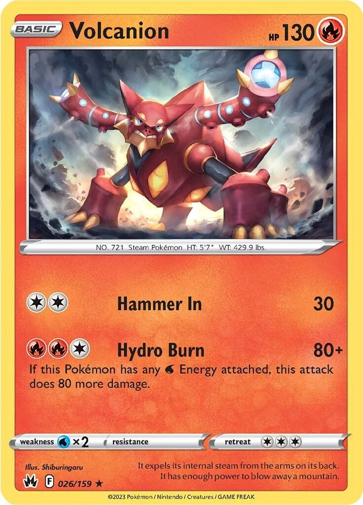 Volcanion (026/159) [Sword & Shield: Crown Zenith] | Exor Games Summserside