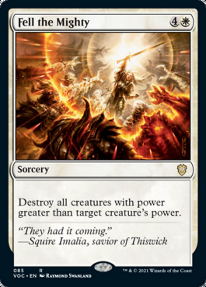 Fell the Mighty [Innistrad: Crimson Vow Commander] | Exor Games Summserside