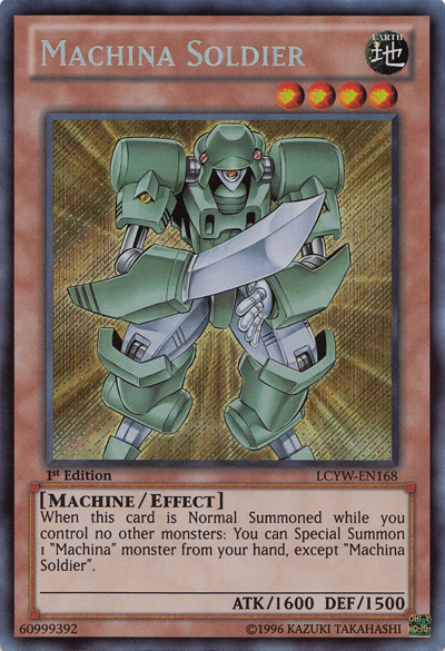 Machina Soldier [LCYW-EN168] Secret Rare | Exor Games Summserside