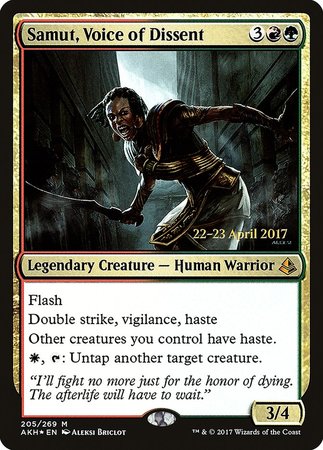 Samut, Voice of Dissent [Amonkhet Promos] | Exor Games Summserside