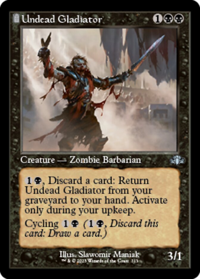 Undead Gladiator (Retro) [Dominaria Remastered] | Exor Games Summserside