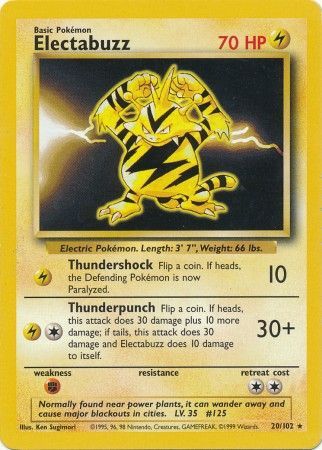 Electabuzz (20/102) [Base Set Unlimited] | Exor Games Summserside