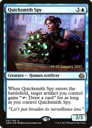 Quicksmith Spy [Aether Revolt Promos] | Exor Games Summserside