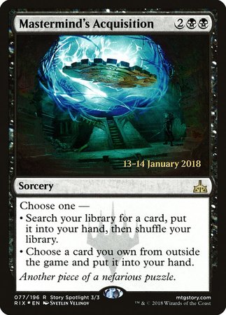 Mastermind's Acquisition [Rivals of Ixalan Promos] | Exor Games Summserside