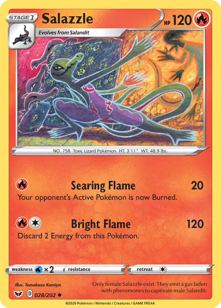 Salazzle (028/202) [Sword & Shield: Base Set] | Exor Games Summserside