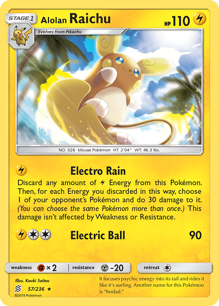 Alolan Raichu (57/236) [Sun & Moon: Unified Minds] | Exor Games Summserside