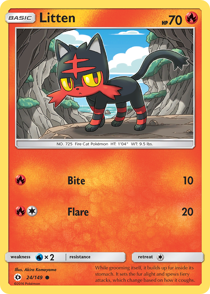 Litten (24/149) [Sun & Moon: Base Set] | Exor Games Summserside