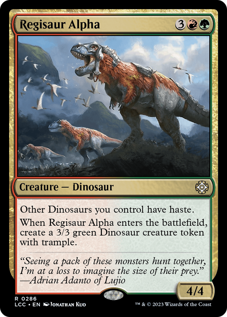 Regisaur Alpha [The Lost Caverns of Ixalan Commander] | Exor Games Summserside