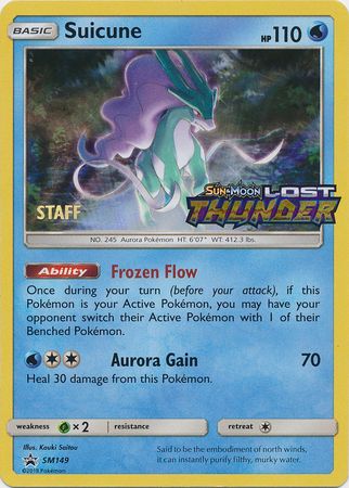 Suicune (SM149) (Staff Prerelease Promo) [Sun & Moon: Black Star Promos] | Exor Games Summserside