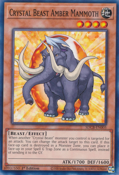 Crystal Beast Amber Mammoth [SDCB-EN005] Common | Exor Games Summserside