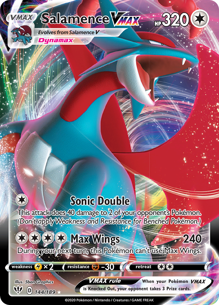 Salamence VMAX (144/189) [Sword & Shield: Darkness Ablaze] | Exor Games Summserside