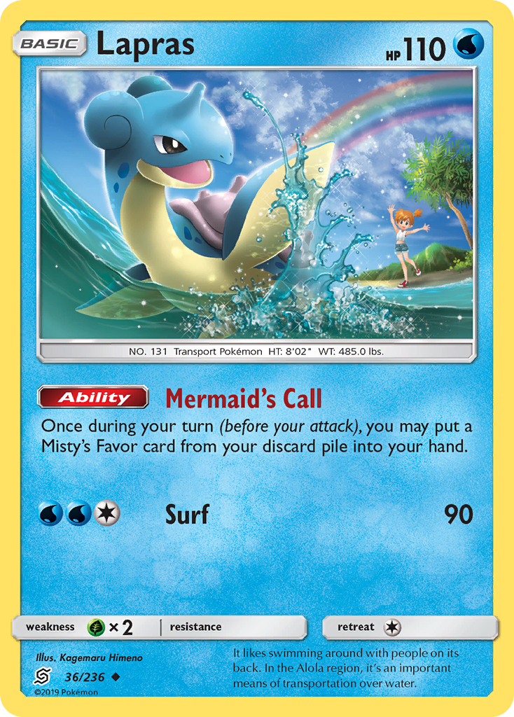 Lapras (36/236) [Sun & Moon: Unified Minds] | Exor Games Summserside