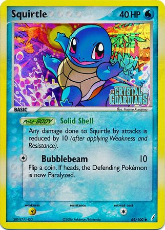 Squirtle (64/100) (Stamped) [EX: Crystal Guardians] | Exor Games Summserside