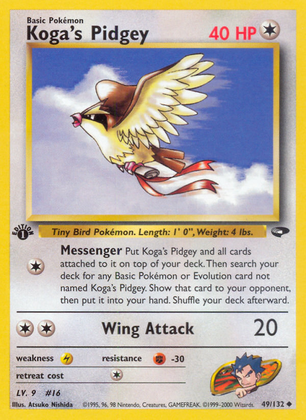 Koga's Pidgey (49/132) [Gym Challenge 1st Edition] | Exor Games Summserside