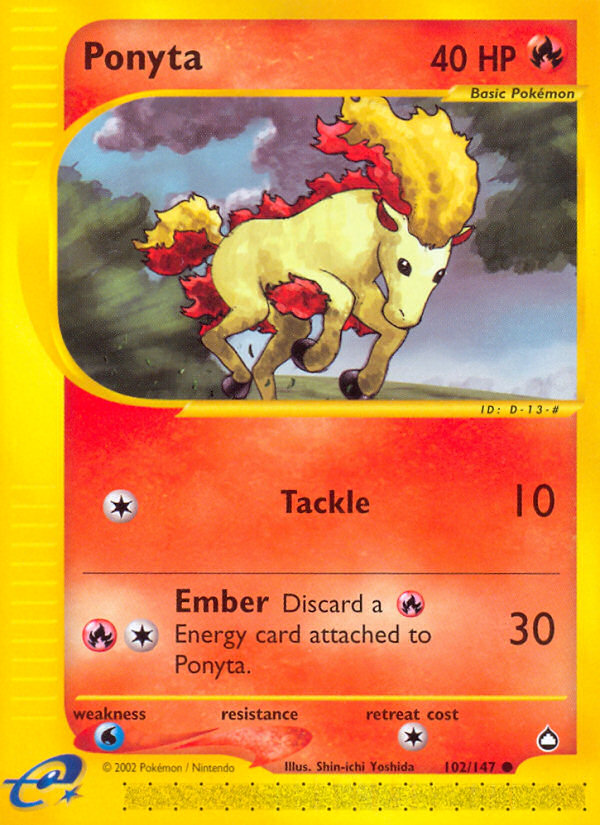 Ponyta (102/147) [Aquapolis] | Exor Games Summserside